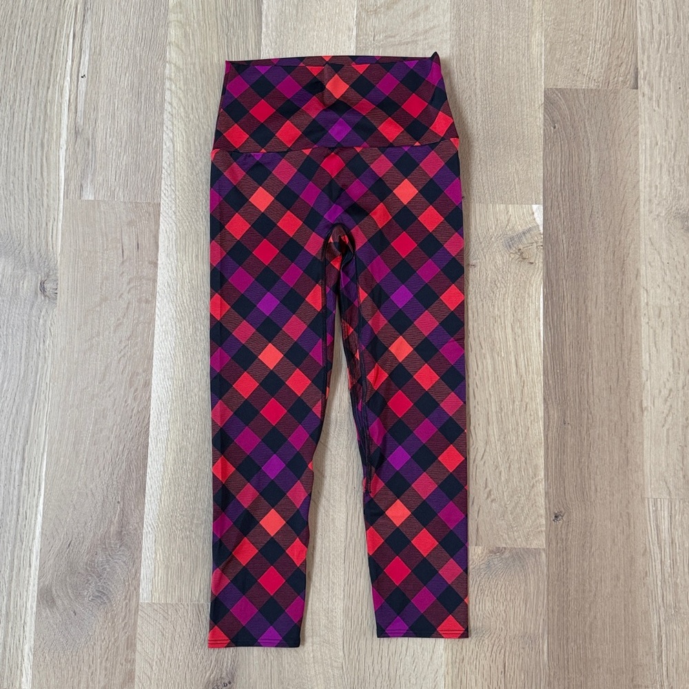 K-DEER Vibrant Checkered Leggings